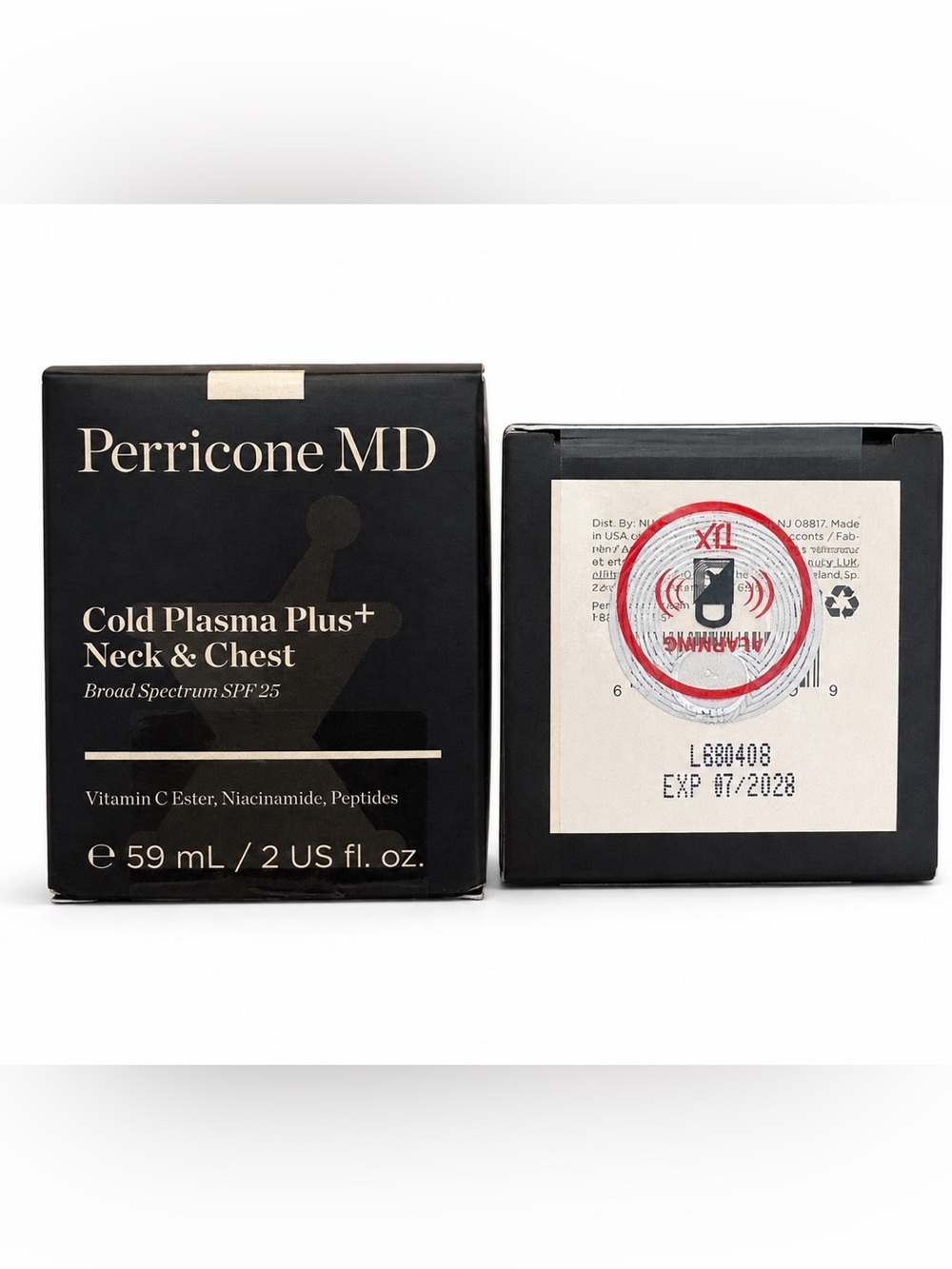 NIB Perricone MD Cold Plasma Plus+ Neck & Chest SPF 25 2 oz